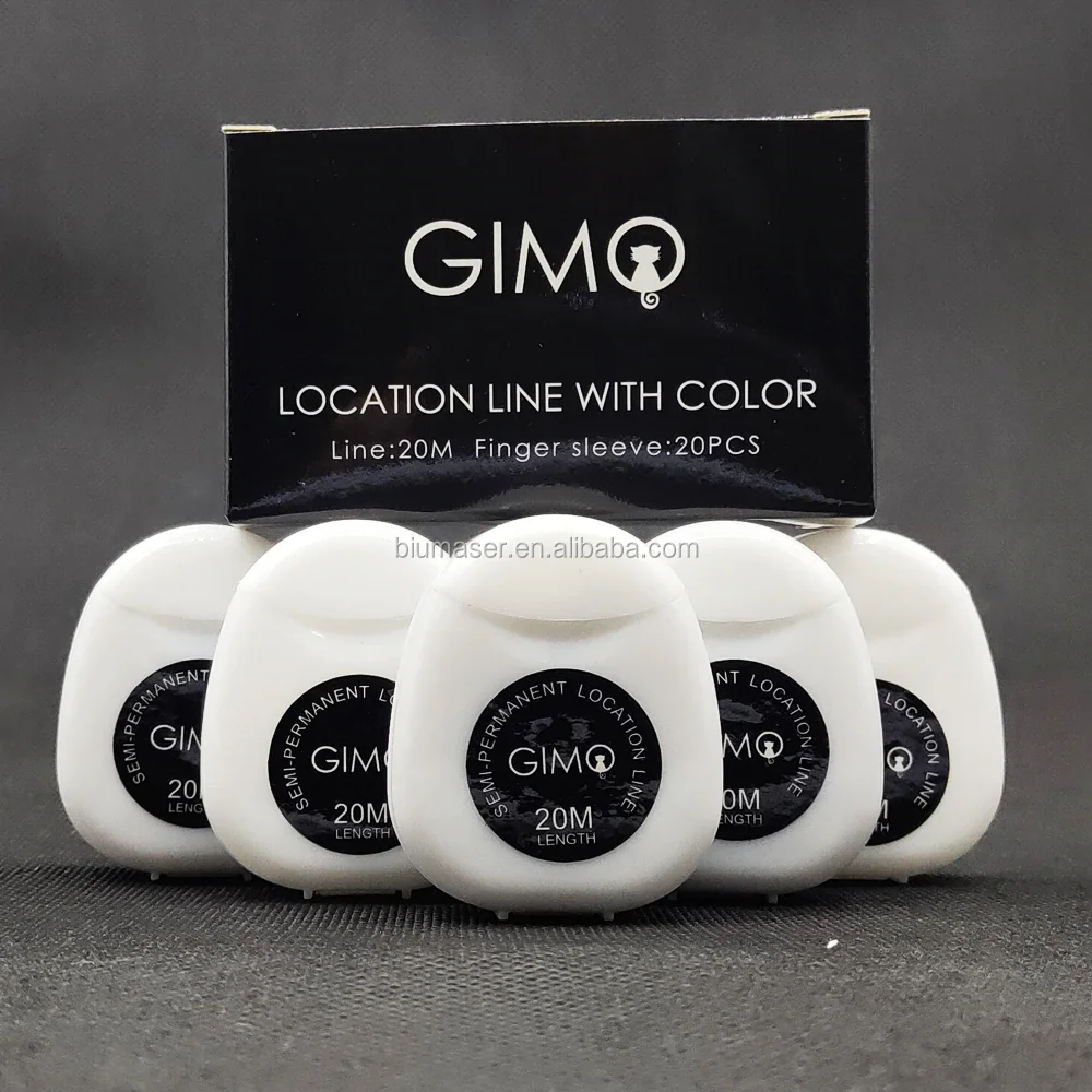 20M Pre-Inked Permanent Makeup and Microblading Mapping String Disposable Eyebrow Marker Thread