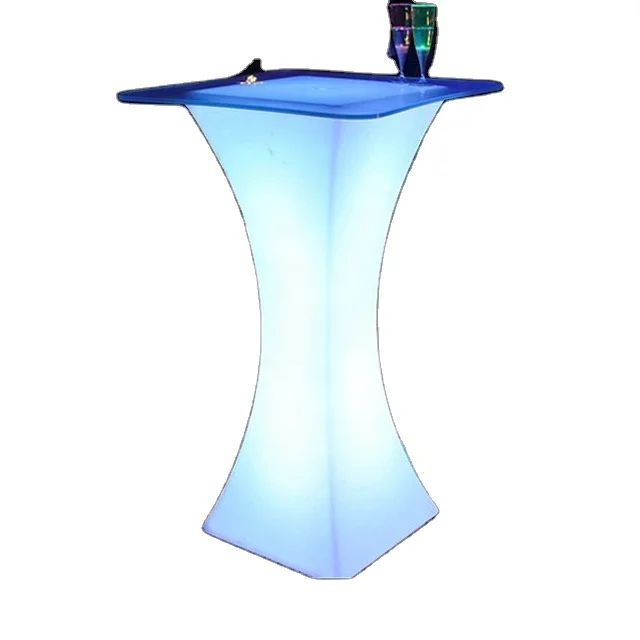 Popular Decoration Lighting Furniture Bar Cocktail LED Table
