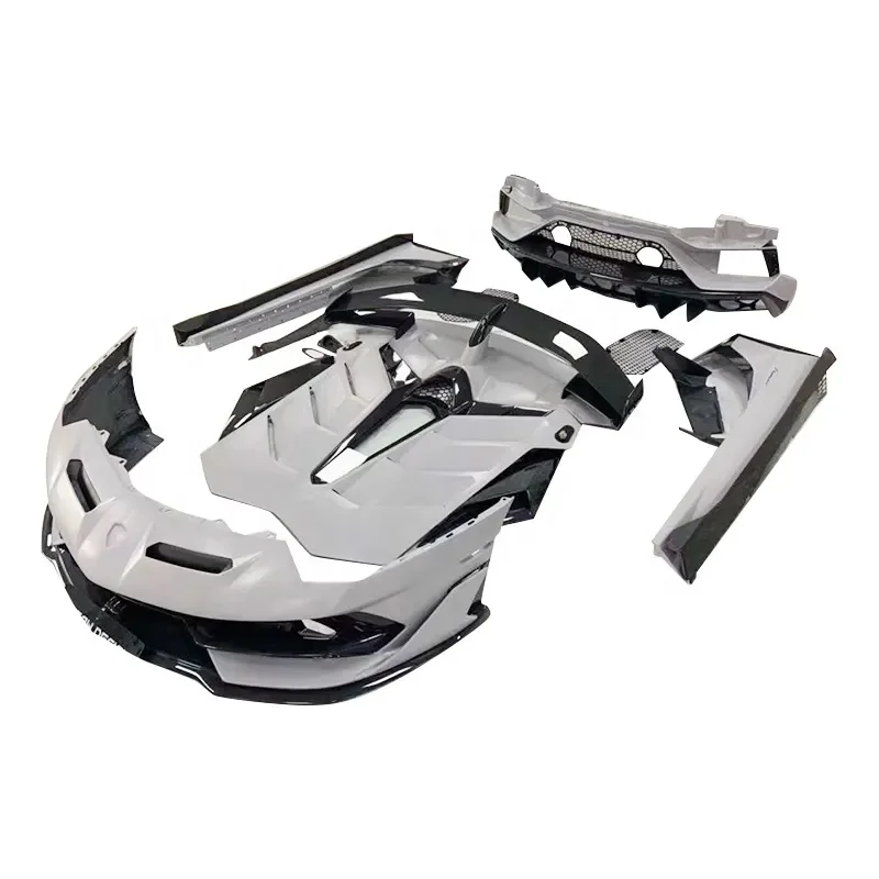 SVJ Style BodyKit Carbon Fiber Car Bumper For Lamborghini LP700 LP720 LP750 Aventador Body Kits Spoiler Wing