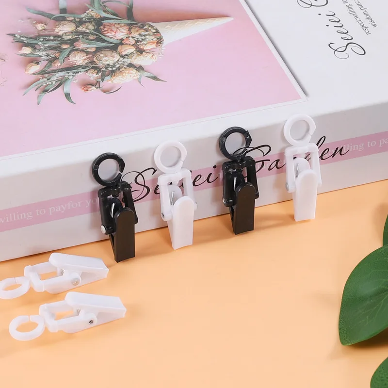 48*15mm black and white Multi-Function Household hat Laundry Hanger Curtains Clip hooks