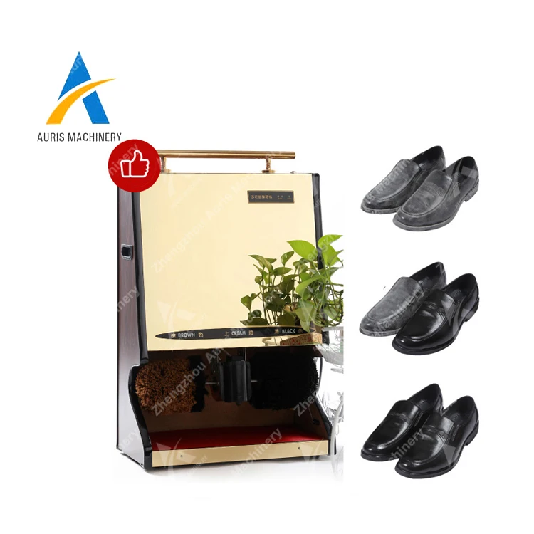 Hotel automatic shoes cleaner cleaning polishing machine