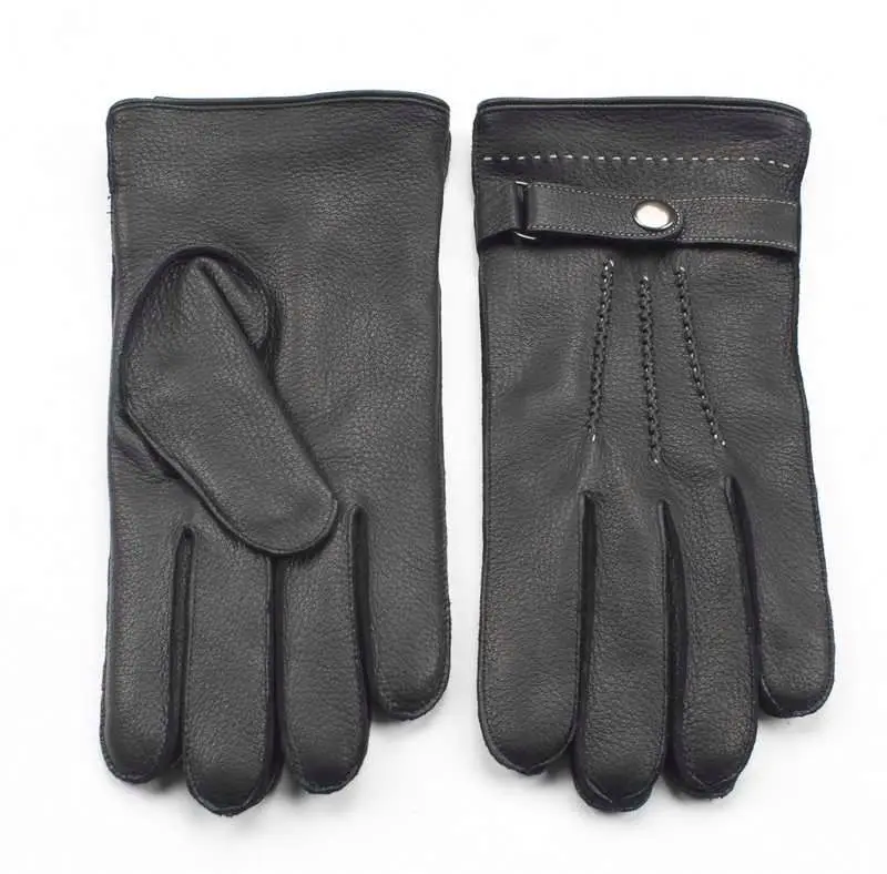 Wholesale high quality factory pew leather gloves men winter driving gloves winter gloves
