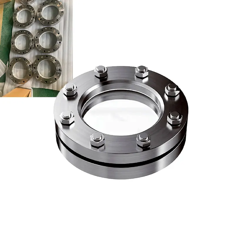 ASTM A216 Gr. Wcb Upto Sight Glass Valve  Double Window Sight Glass flow indicator