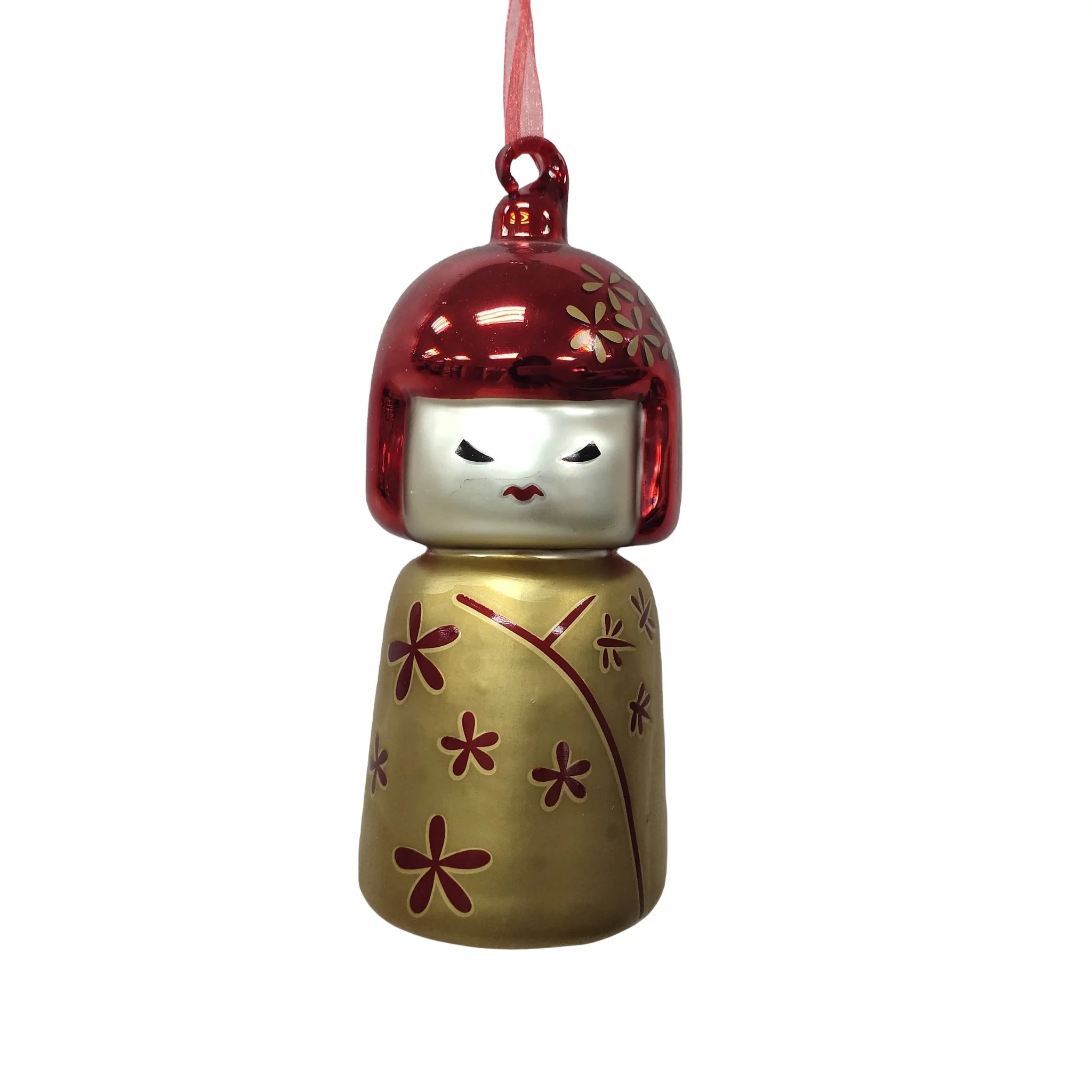 Factory wholesale custom christmas tree ornament japanese sumo wrestler pendant Japanese Kimono Doll Christmas Ornament