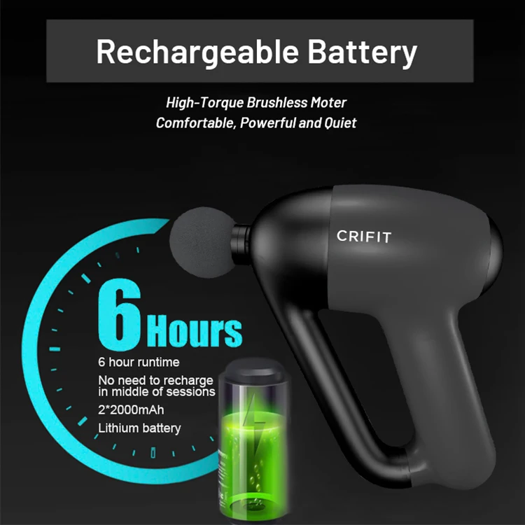 Высококачественный перкуссионный массажный пистолет для всего тела с амплитудой 10 мм