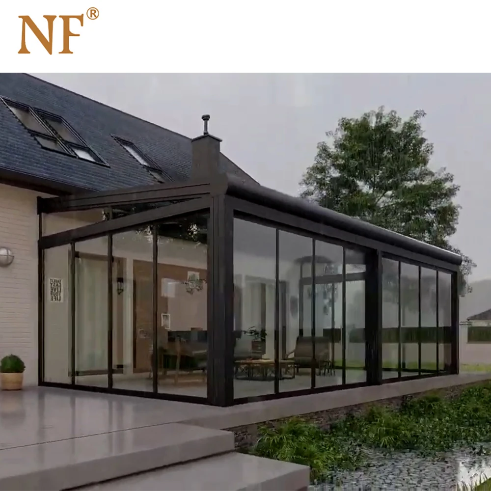 Last design aluminium greenhouse conservatory