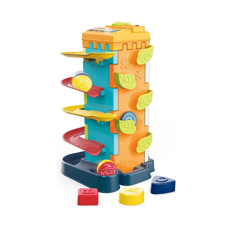 2021 Novel Baby Activity Playing Piano And Roll Ball Track Toy Musical Plastic Education Toy