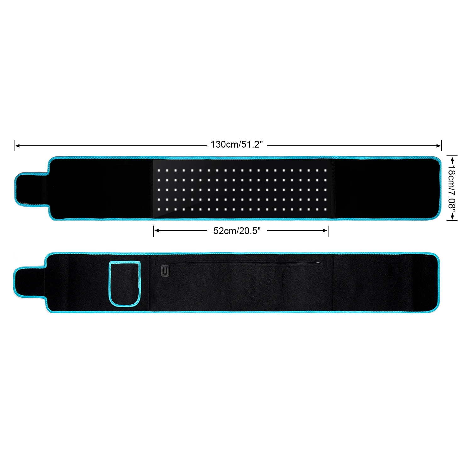 Sunsred таймер и импульсная светодиодная световая терапия, обтягивающая подушка для тела, гибкий Инфракрасный Световой терапевтический пояс 660 нм 850 нм