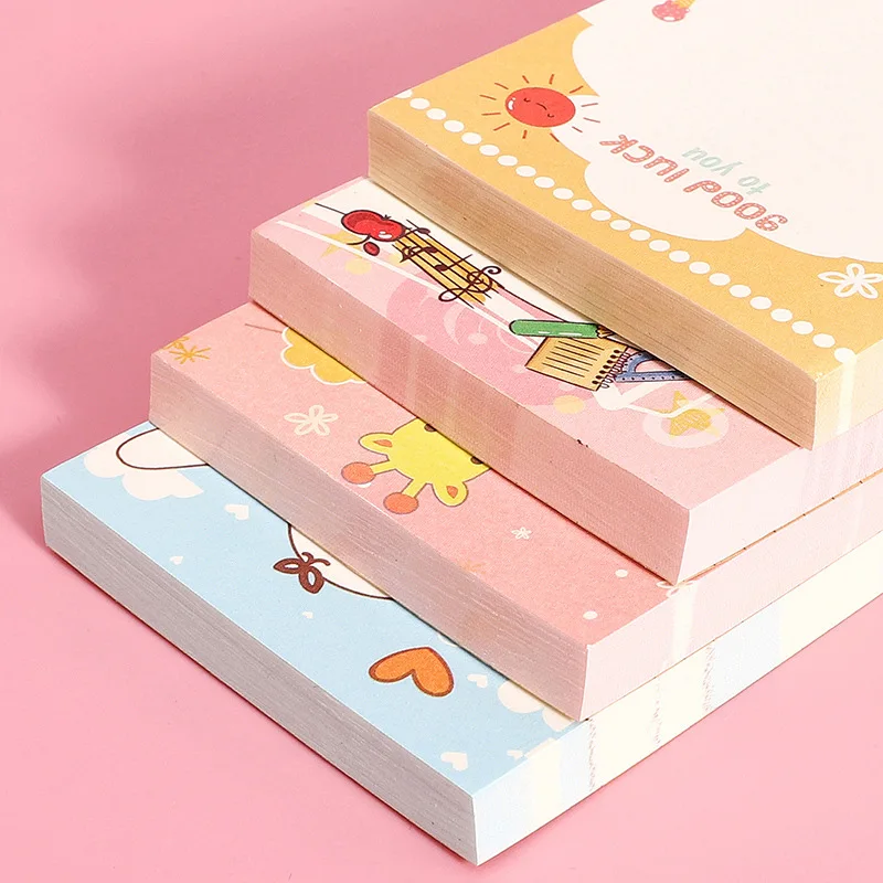 Stationery school season student animation creative office self-adhesive color cartoon sticky note pad