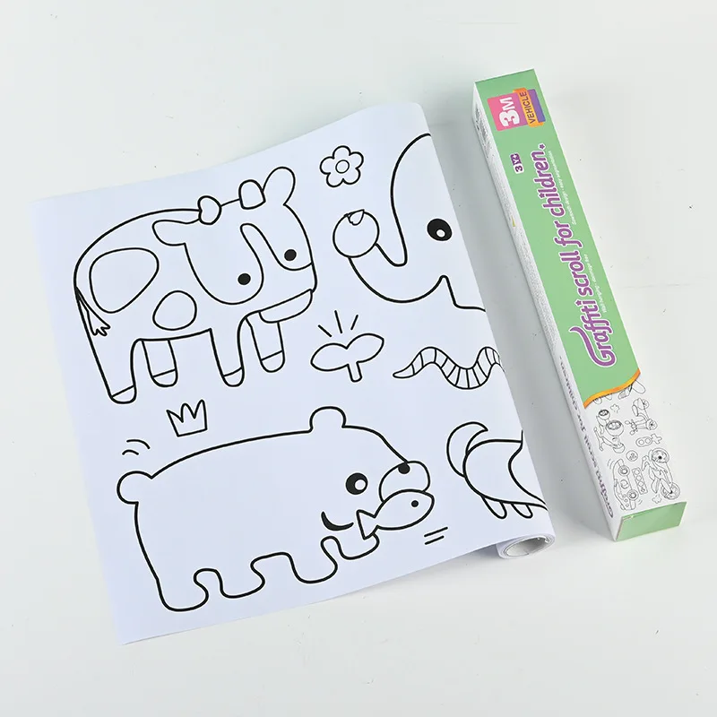 Drawing Paper for Kids DIY Painting Coloring Paper Roll for Toddler Arts and Crafts Gift for Class Home Birthday Party