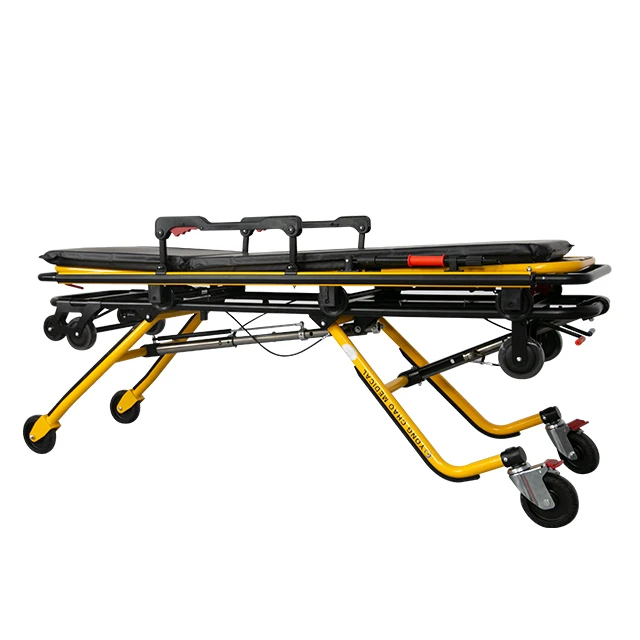 Emergency Rescue Folding Black Customized Logo Manual Stretcher Ambulance Bed Stretcher