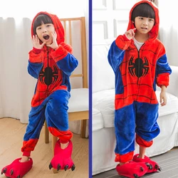 Детская одежда для сна для мальчиков и девочек; Пижама с единорогом; Фланелевая детская пижама с единорогом; Зимняя Пижама с животными