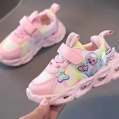 New Design With Bright LED Light Laces Wings Kids Shoes Boys And Girls Outdoor Comfort Walking Kids Casual Sneakers