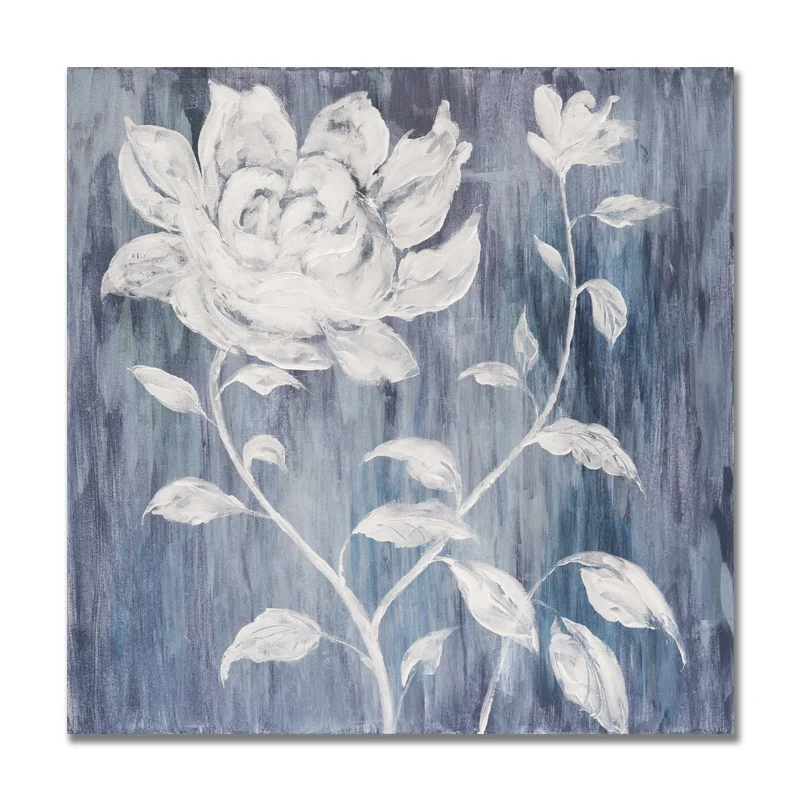 Painting Handmade Big Flower White Creative Canvas Pictures acrylic art paintings canvas easy oil painting pictures
