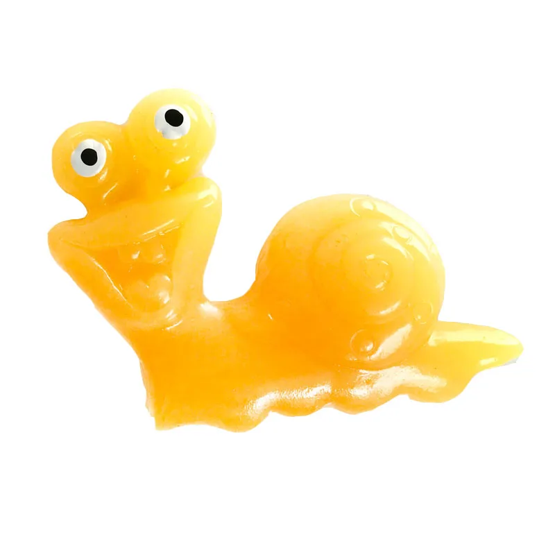 Fun sensory TPR novelty small animal toy squishy sticky toy of snail shape for party games