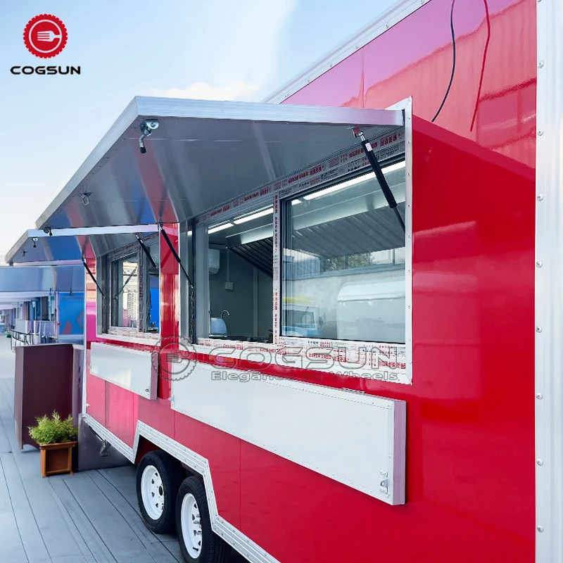 Mobile Food Vending Trailer for Sale with Full Kitchen and Ice Cream Food Truck