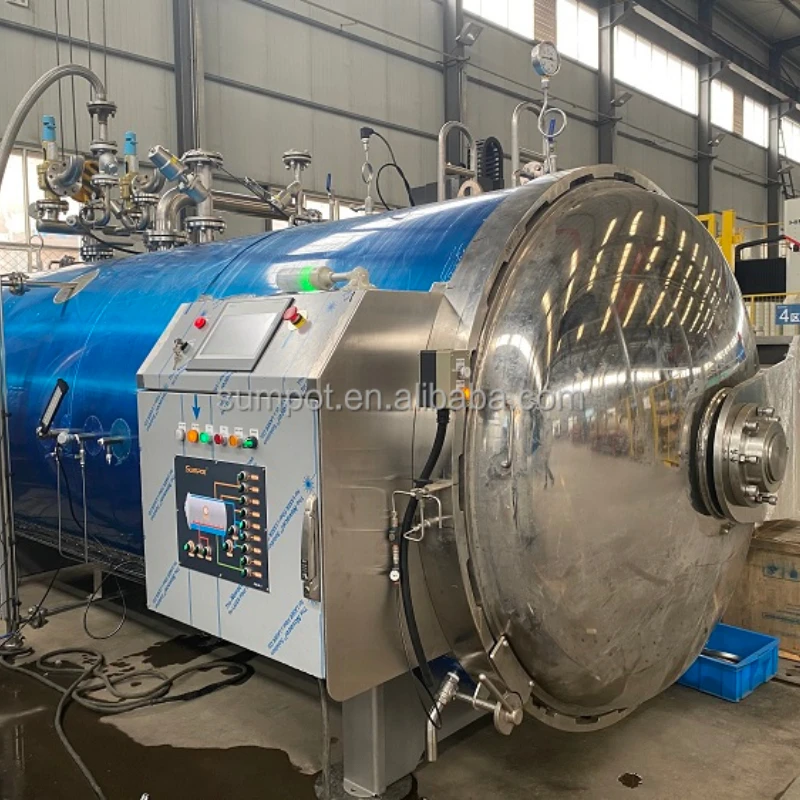 automatic counter pressure canning steam retort machine