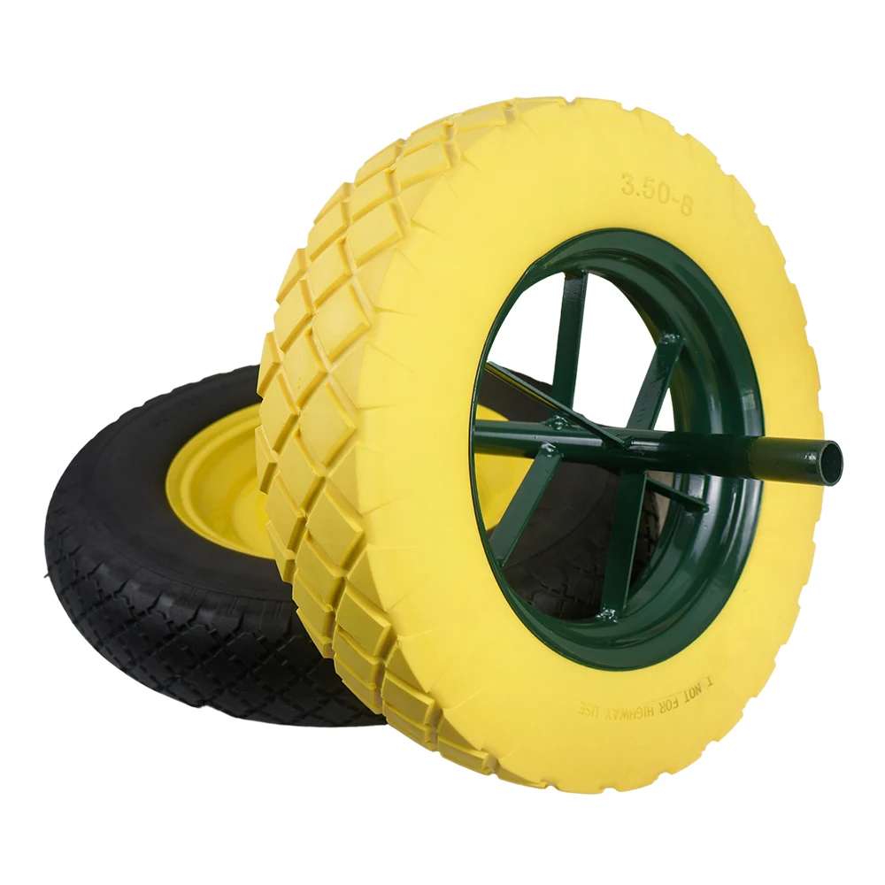 Oem 8 Inch 10 Inch 13 inch 14 inch 16 Inch Wheelbarrow Pu Foam Puncture Proof Solid Wheel