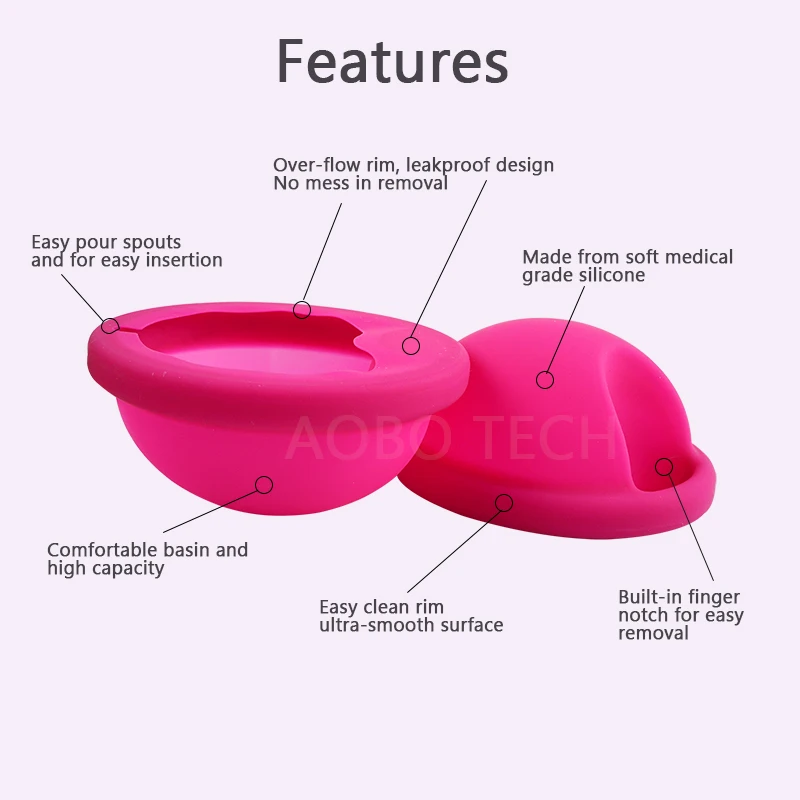 Private label Easy Removal Feminy Medical grade Silicone Reusable menstrual disc