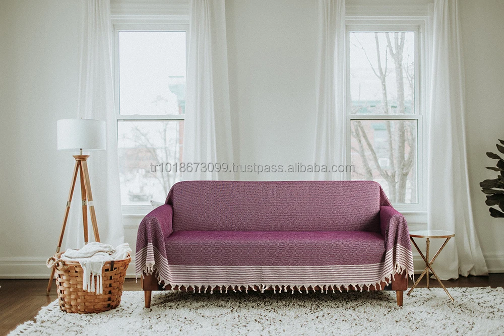 100% Cotton Sofa Covers Couch Throw Protector Made in Turkey High Quality Ready Stock Washable Armchair