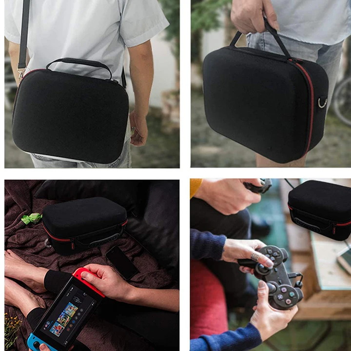 Large Carrying Storage Case for Nintendo Switch Travel Hard Shell Messenger Bag