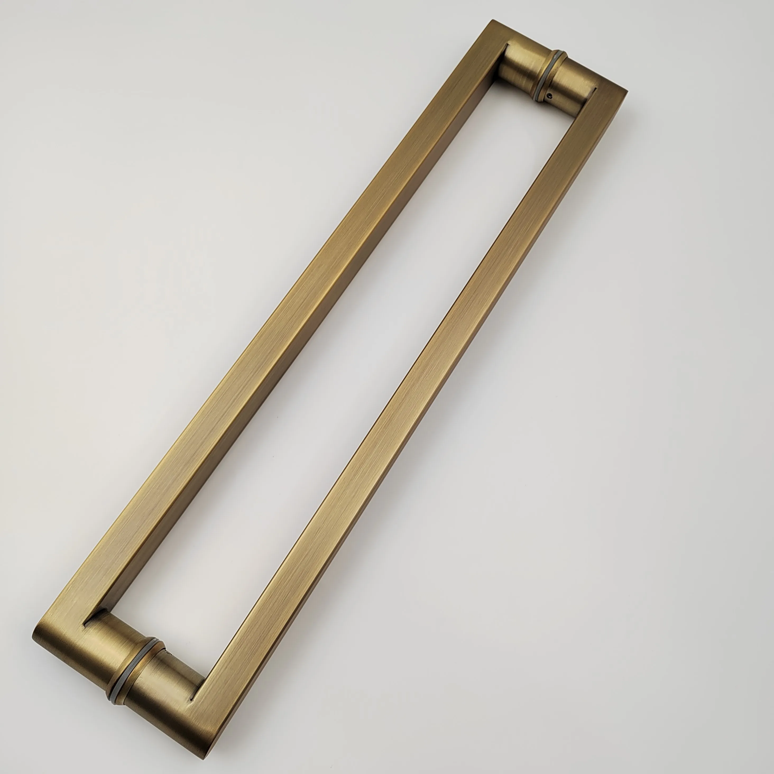 Customized  U shape glass door stainless steel 304 pull handles commercial panic push door handle for glass