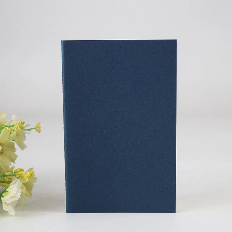 Custom Printing Logo A6 A5 B5 Size Stitching Composition Book Recycled Kraft Paper Softcover Notebook Exercise Book for School