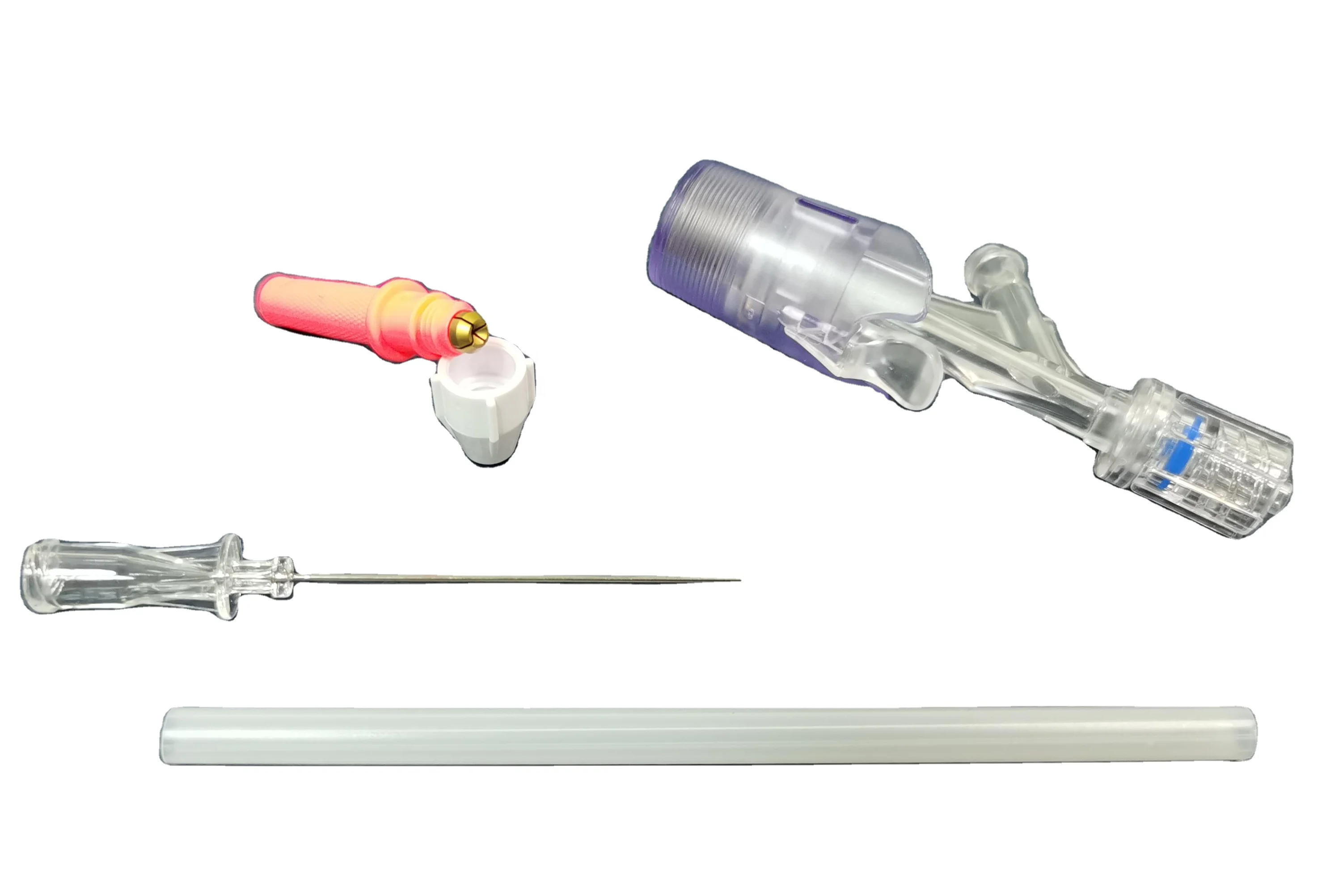 
Push click High quality medical accessories screw y connector hemostasis valve set 