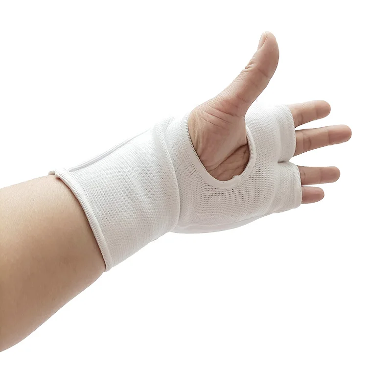 White martial arts boxing mma training elasticated karate sparring punching kyokushin Inner gloves