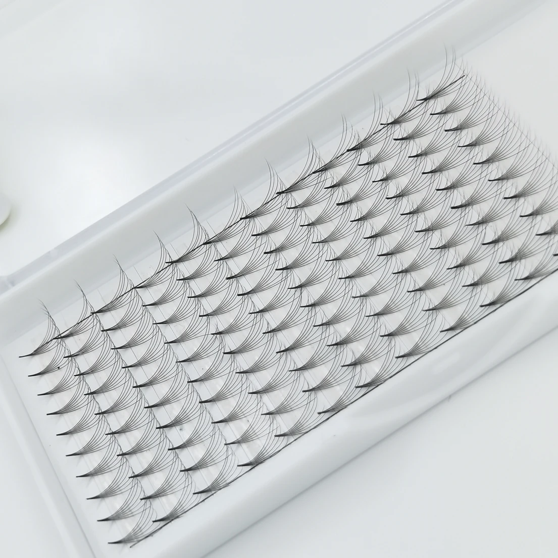 Дропшиппинг, готовые вееры с острым основанием. 05 готовые вееры с острым основанием, смешивающие лотки, готовые вееры для объема с длинным острым стержнем, ресницы