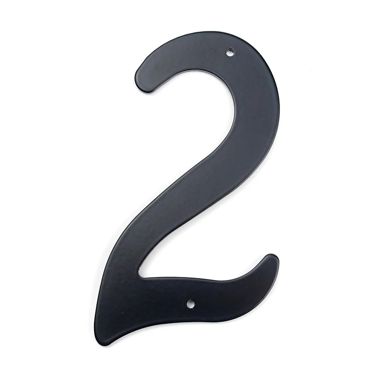 Classical 10cm (4-inch) Door Numbers Aluminum Black Metal Digital Huisnummer House Number