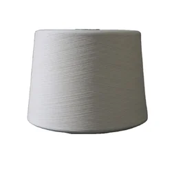 Factory price high quality 35/65 cotton polyester blended yarn raw white for knitting and weaving