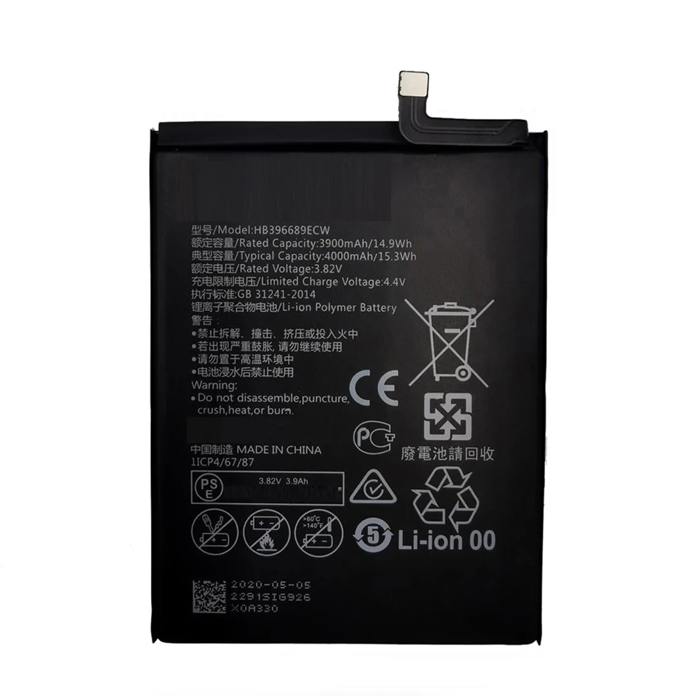Fatory 4000mAh HB396689ECW Phone Battery For Huawei Mate 9 Pro Honor 8C Y9 2018 Enjoy 7 plus Y7 Prime 2017 Replacement Batteries