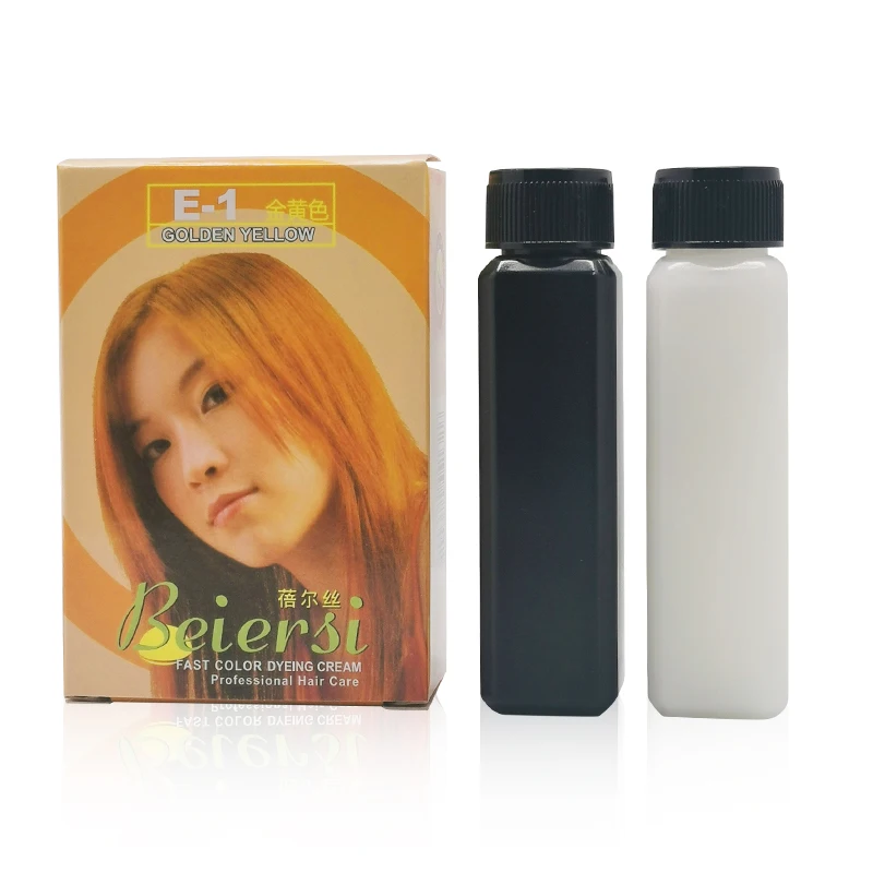 Bio-organic professional free amonia 2w bleach flax silver hair color products