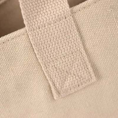 Wholesale Organic Muslin Calico White Canvas Cotton Drawstring Tote Bag Small Cotton Linen Blend Custom Tote Bag