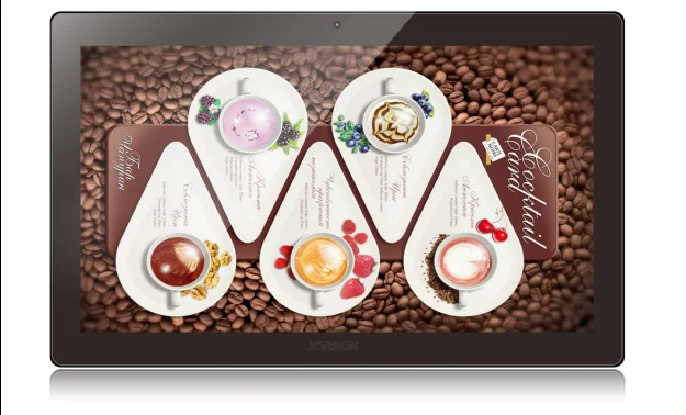 JCVISION 10.1 inch POE Advertising Display Meeting Room Display Smart Android Media Player Tablet Advertising Display