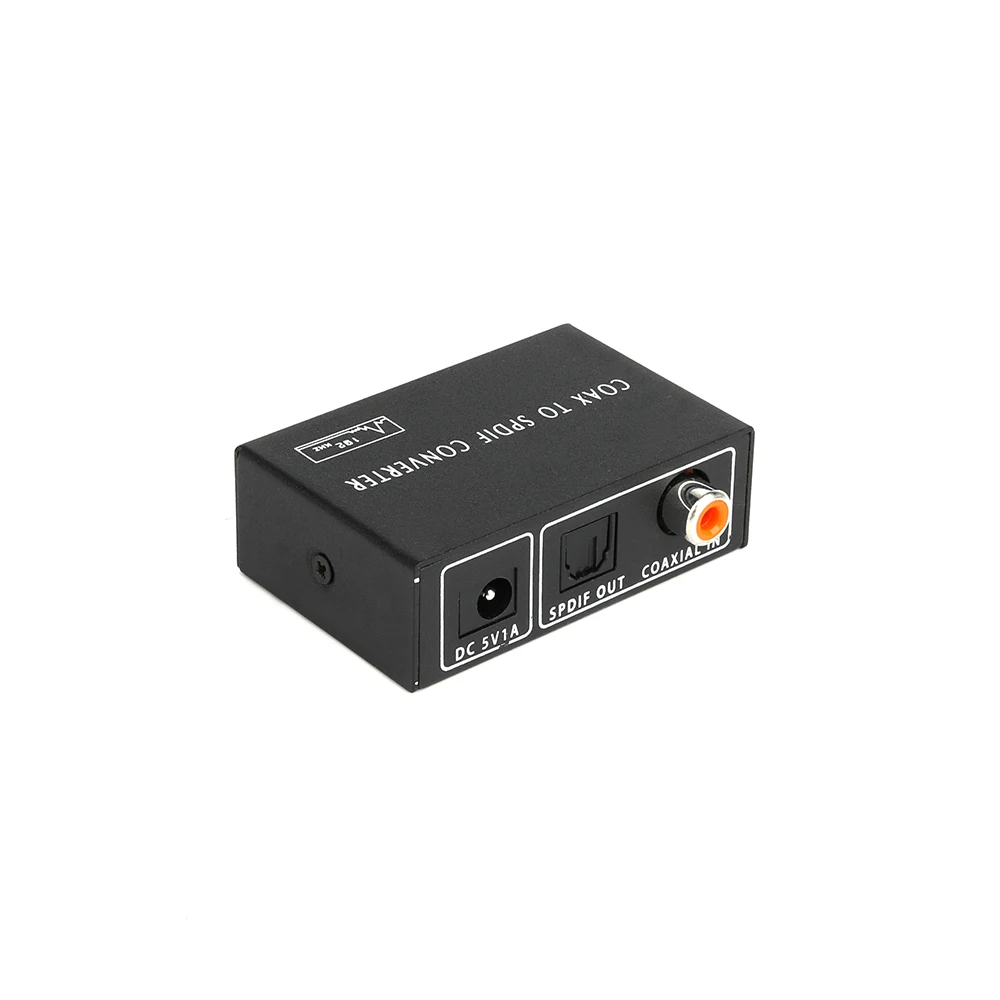 Free sample China Supplier Factory 1 Port Coaxial To Optic Fiber Signal Audio Video Optical Spdif Digital To Analog Converter