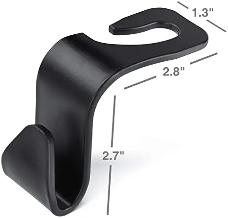 Car Seat Headrest Hook Car Back Seat Storage Hook Handbag Clothes Coat Grocery Bag Storage Portable