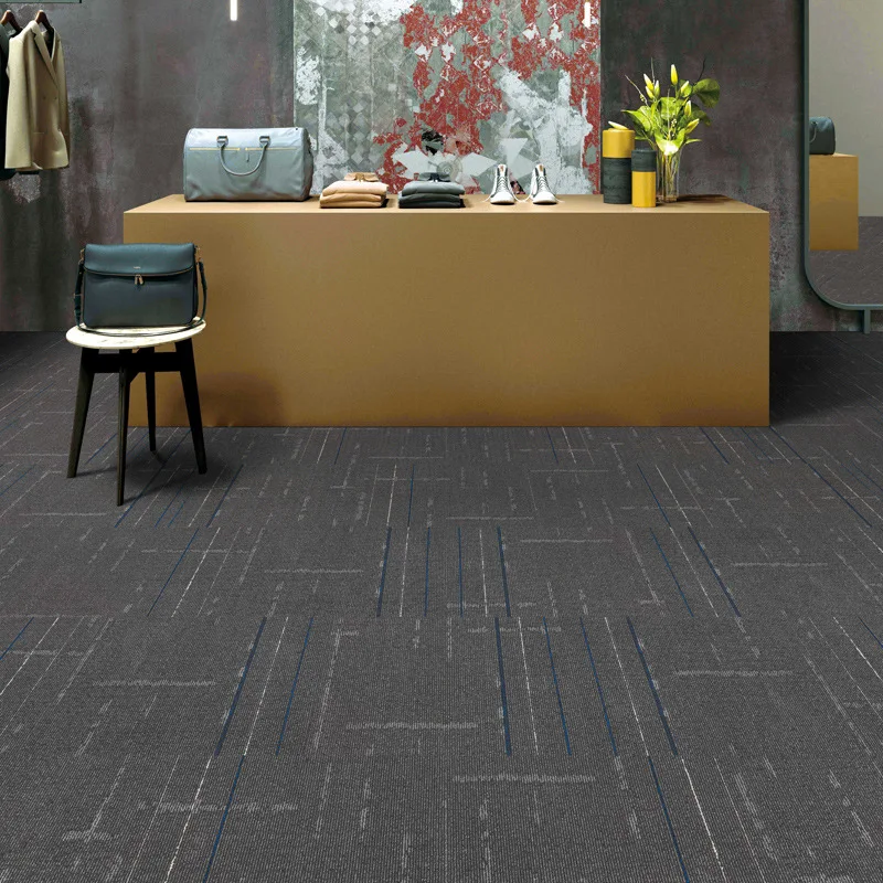 Wholesale Modern PVC Backed Nylon Tufting 50x50 Office Floor Carpet Tiles New Design Shanghai Hangju Find series