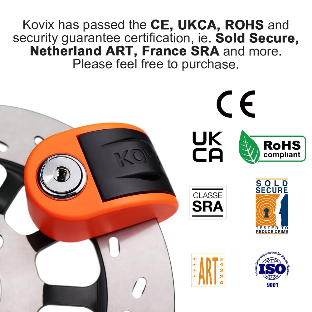 Factory Oem Motorcycle Antitheft Alarm Disc Brake Lock 120dB Anti-theft Bike Motorcycle Disc Brake Lock