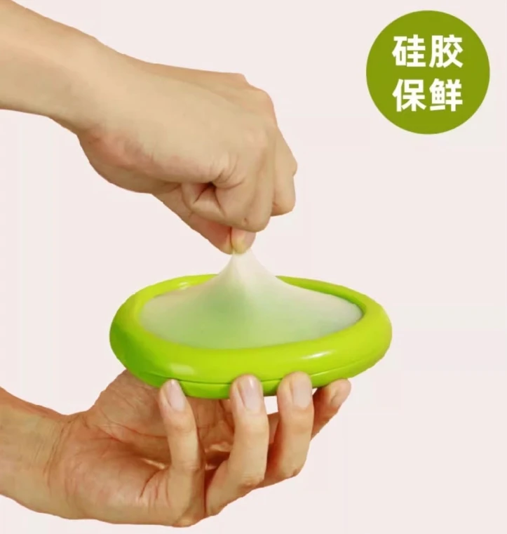 Transparent Silicone Crisper Storage Box for Fruits and Vegetables for Food Use