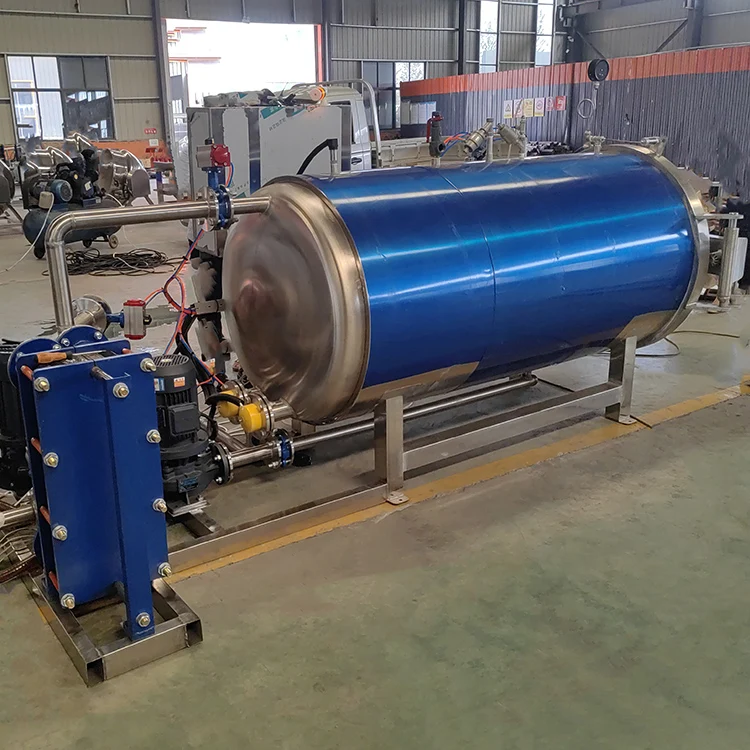 PLC Control Full Automatic Sterilizing Machine For Canned Food Bottle Water Spraying Retort Machine