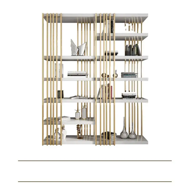  Современный книжный шкаф luxurygold из нержавеющей