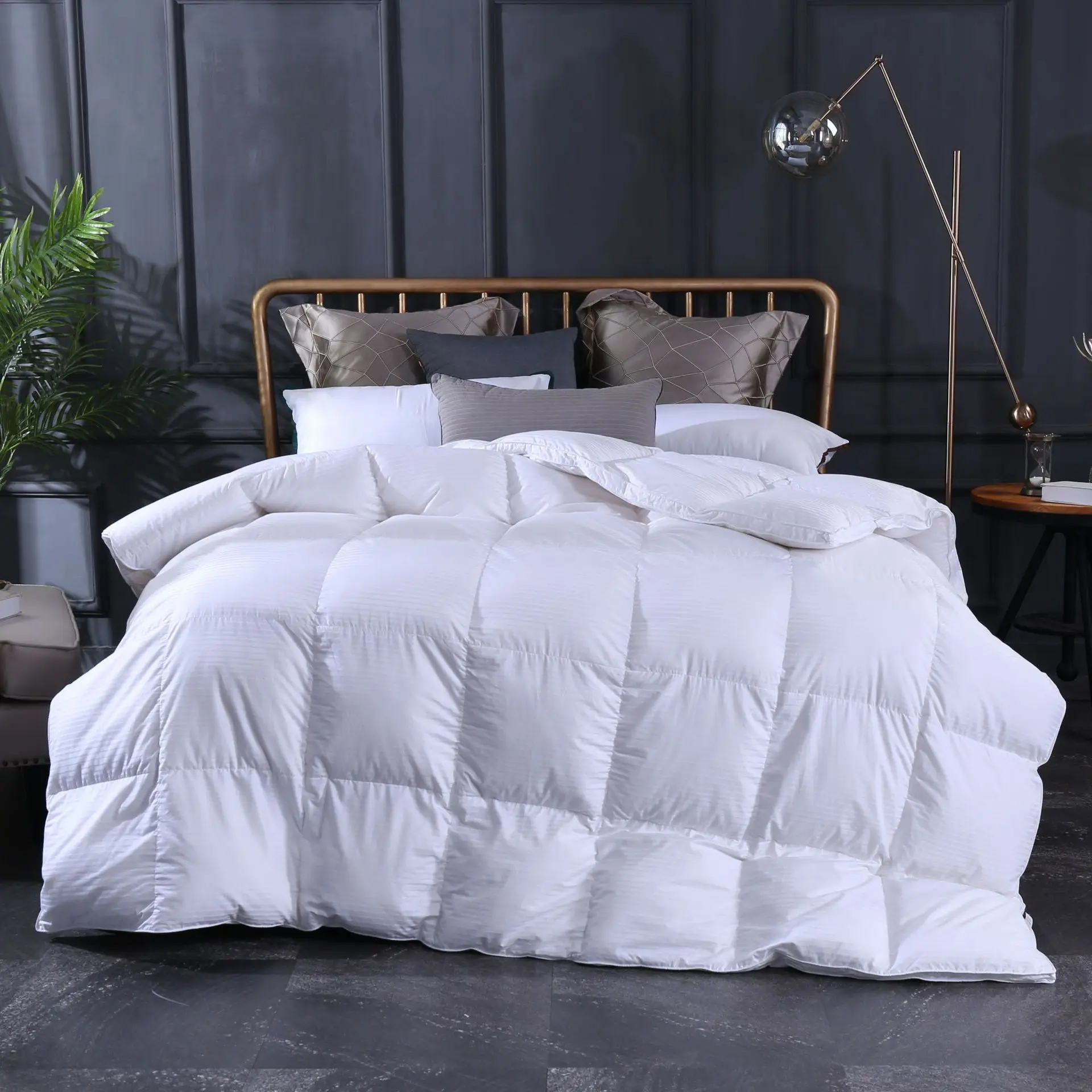 Отель семьи использования high-end белый гусиный пух одеяло комплекты постельного белья