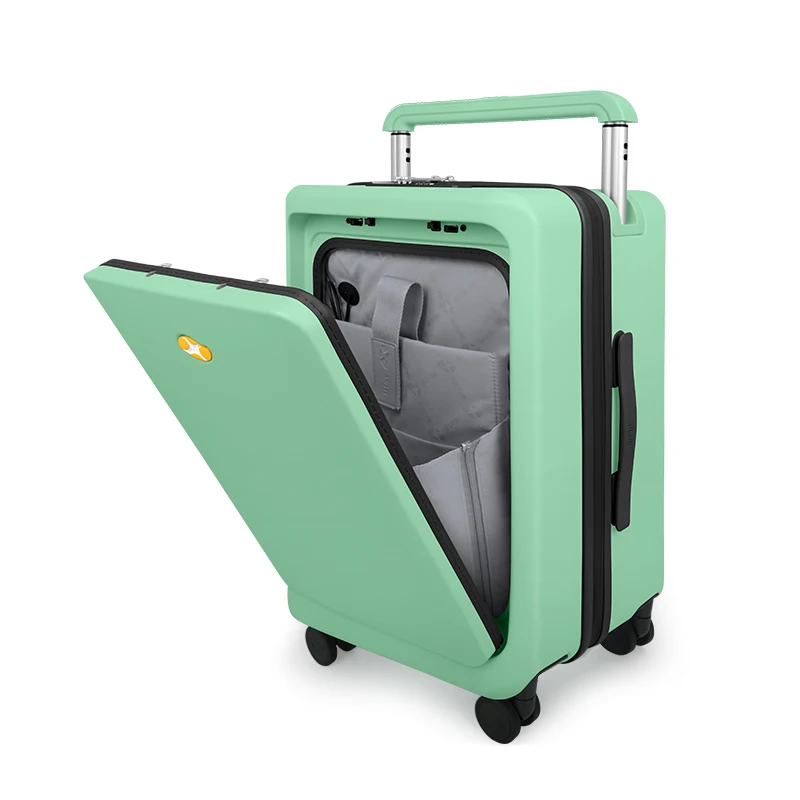 Most Popular Expandable Suitcase PC Hard Shell Business Wide Trolley Luggage For Travel with USB Charging