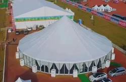 500 People Aluminum Permanent Transparent Glass Marquee Wedding Party Tent