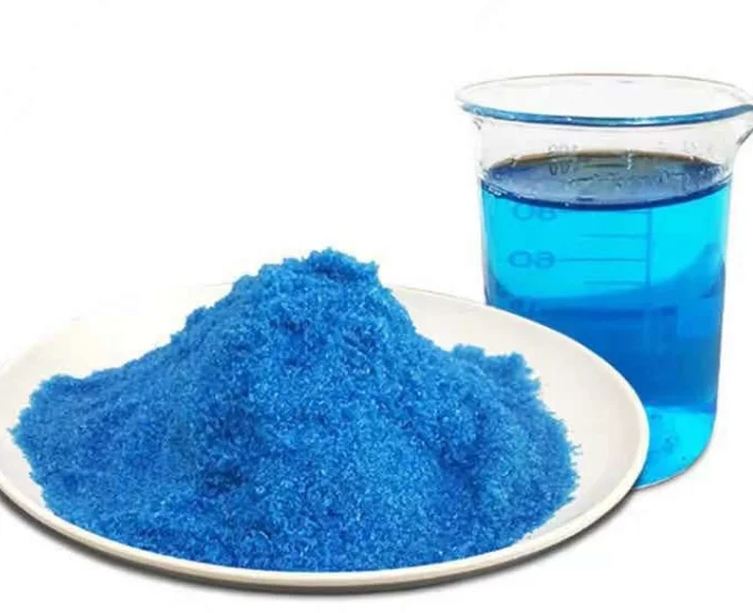Пищевой медный сульфат безводный моногидратный порошок Cu2So4 насыпью синие кристаллы пентагидрат