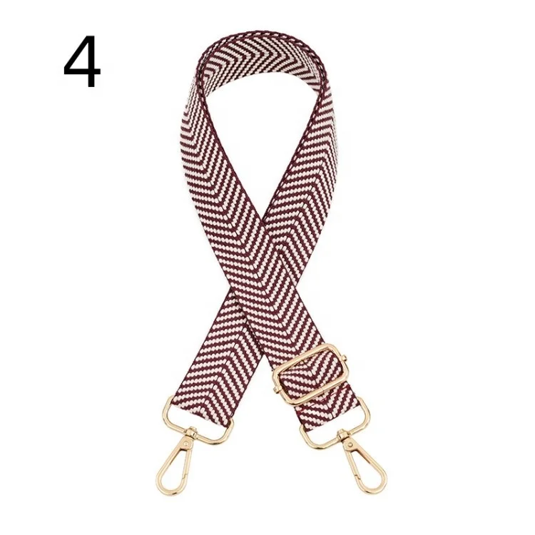 Meetee B-J2181 3.8cm*80-130cm Spot Available Direct Selling Solid Color Replaceable Shoulder Straps
