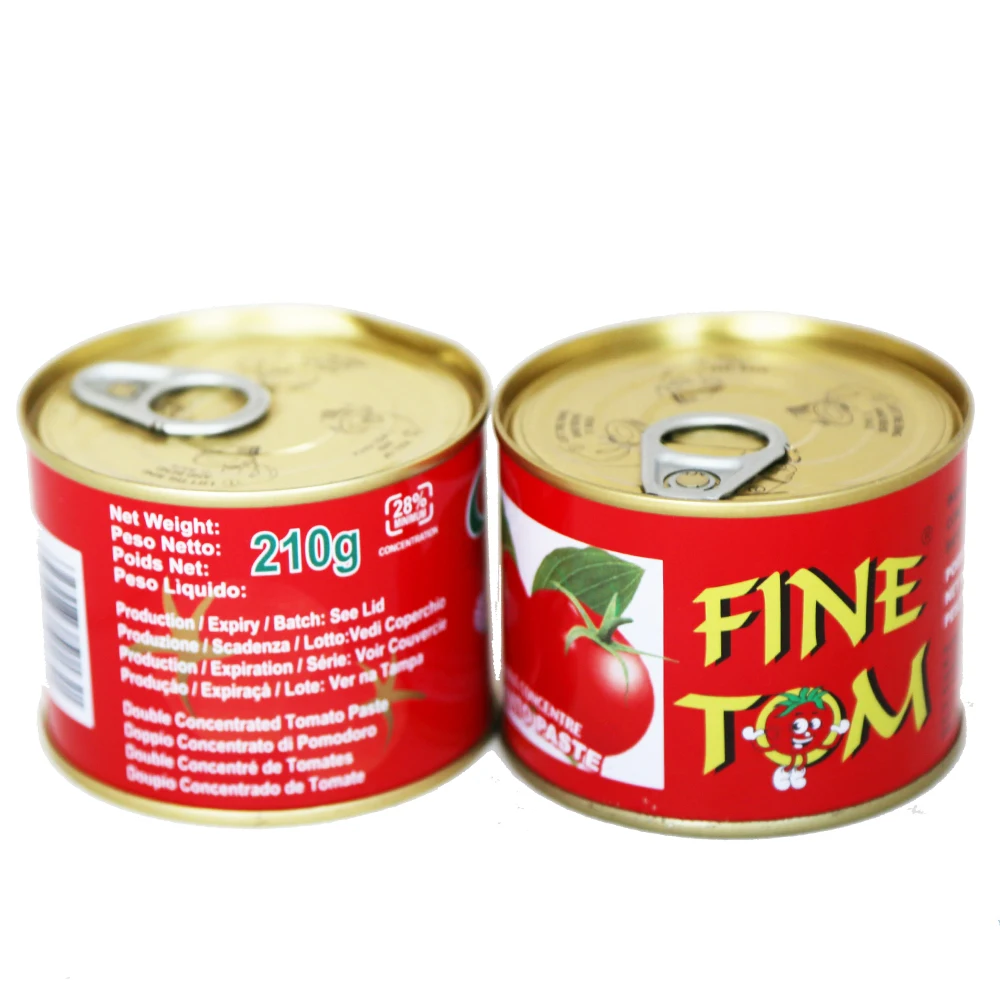 Tomato Paste Easy Open Canned 28-30% Tomato Paste From China Manufacturer Oem Brand Grow Your Own Brand Canned