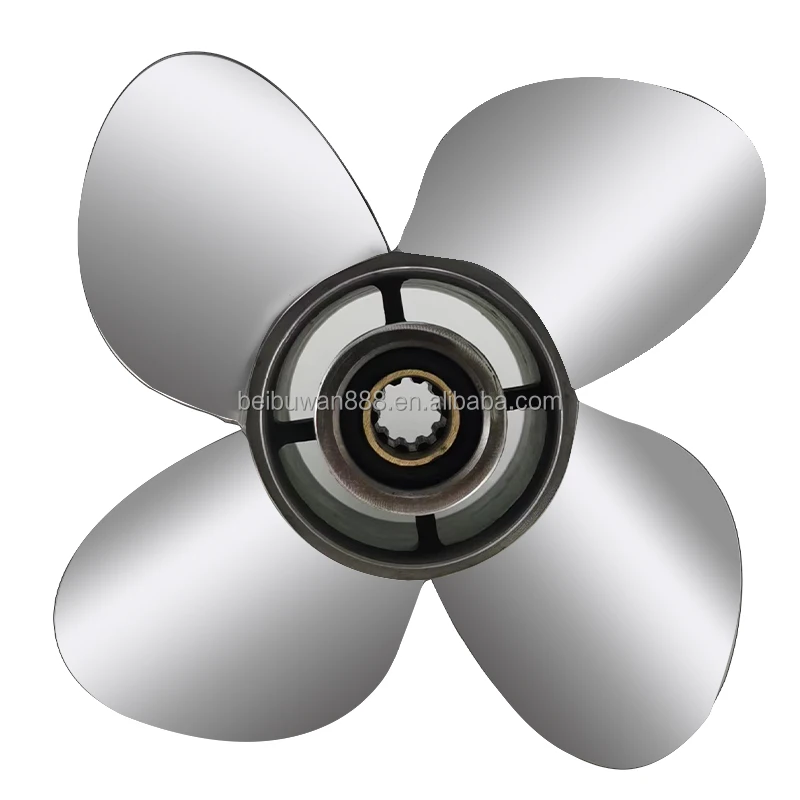 Лодка с 4 лопастями из нержавеющей стали для двигателя 25hp 30hp 40hp 60hp